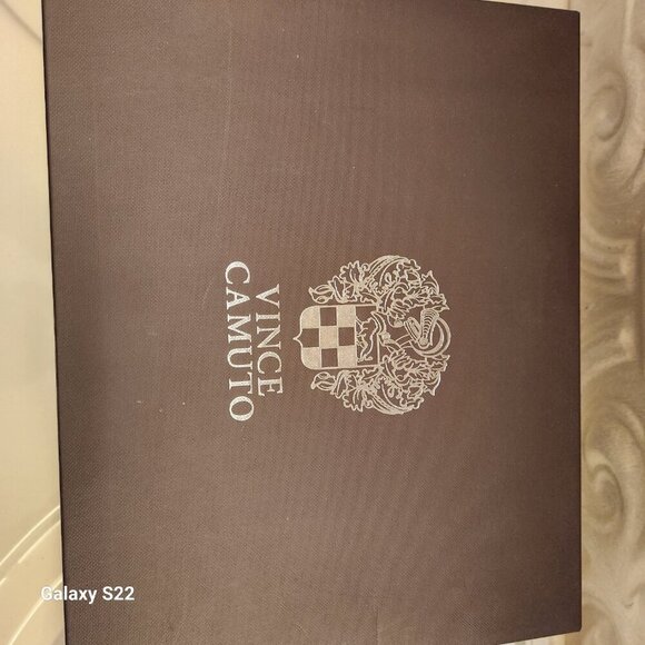 Vince Camuto Leather "Penina" Apricot Crush Block Heeled Sandals. 10. NIB - Picture 13 of 13